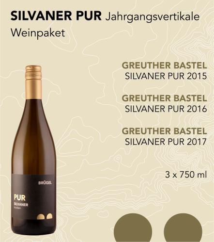 Weinpaket SILVANER-PUR Jahrgangsvertikale